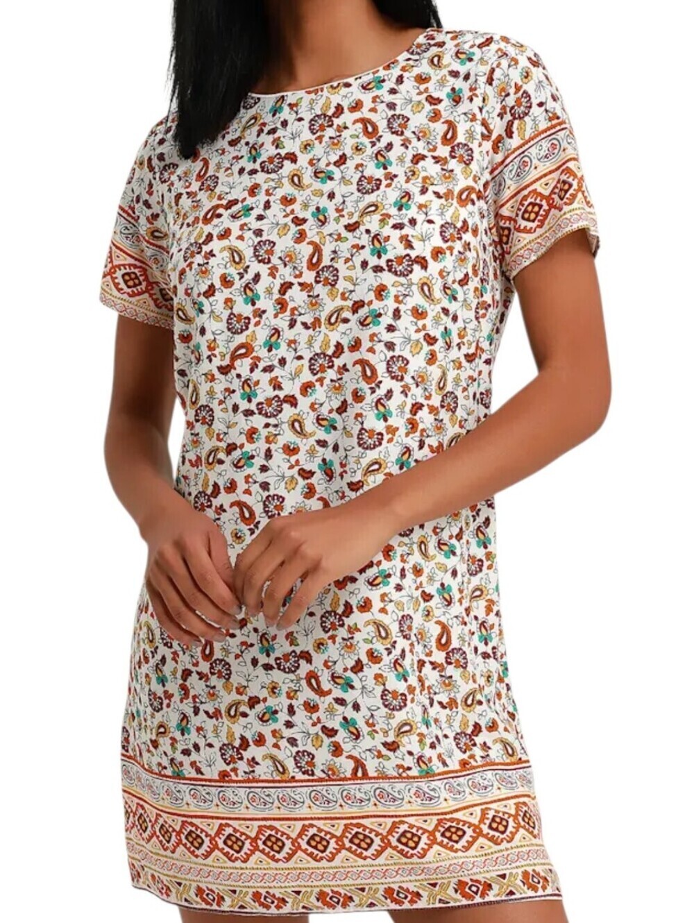 Lulus Nikolai Shift Dress Floral Women Small Lightweight Cottagecore